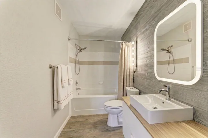 Virtually Staged primary bathroom