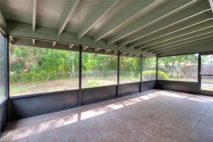 Screened lanai