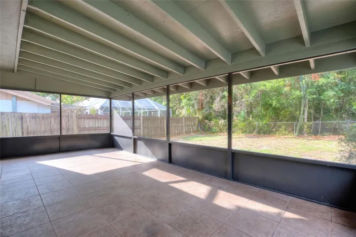Screened lanai