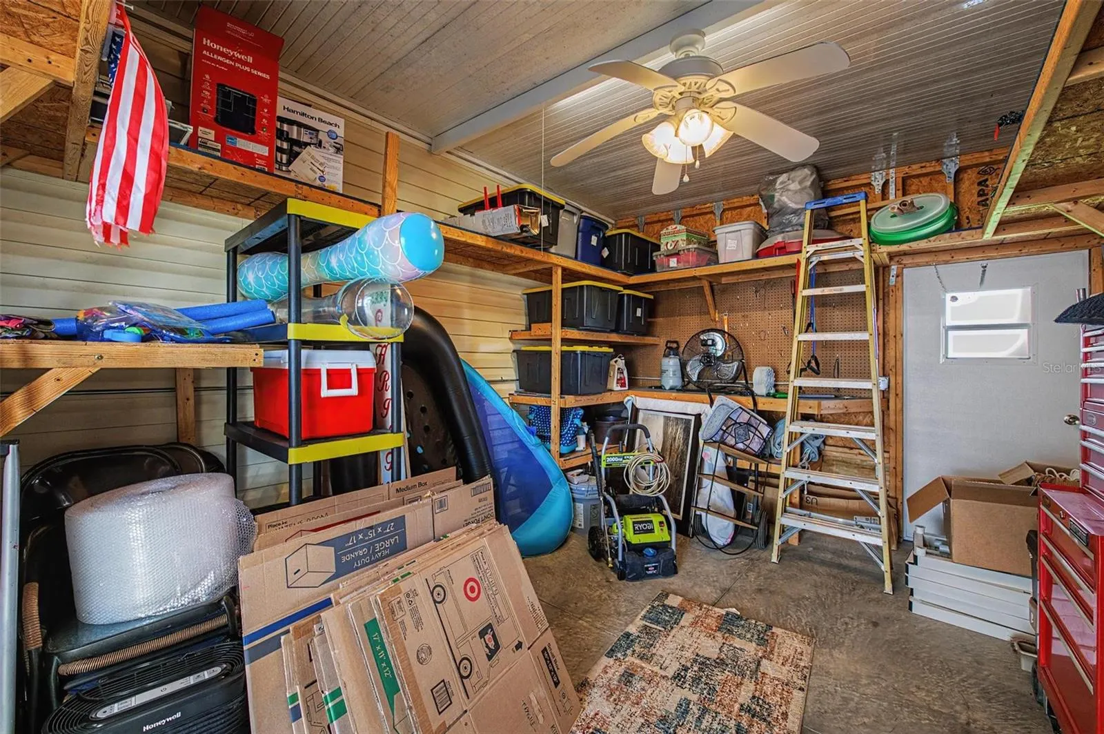 Storage by carport