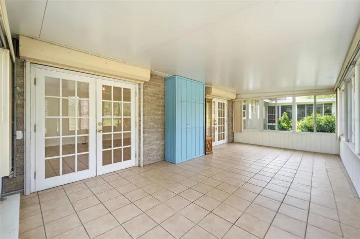 Florida Room with Hurricane Shutters