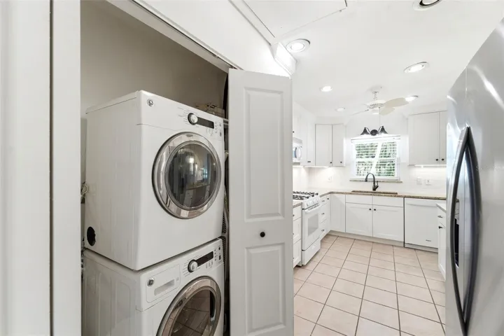 Laundry Closet in Kitchen