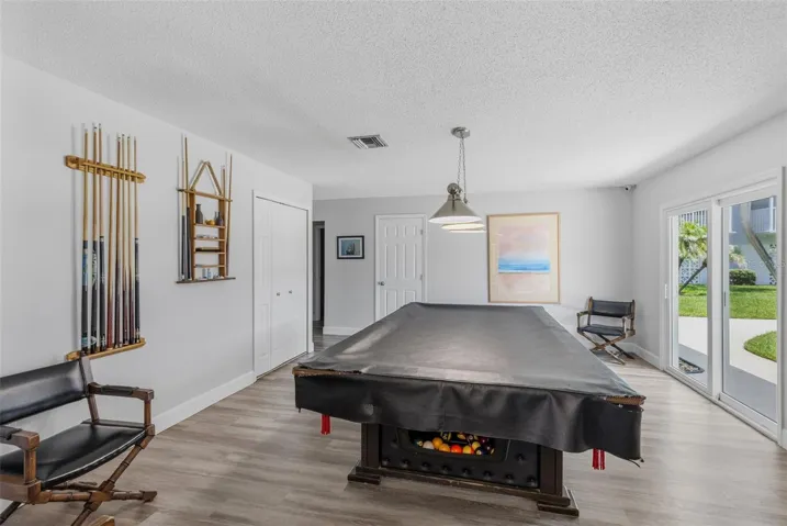 Clubhouse pool room