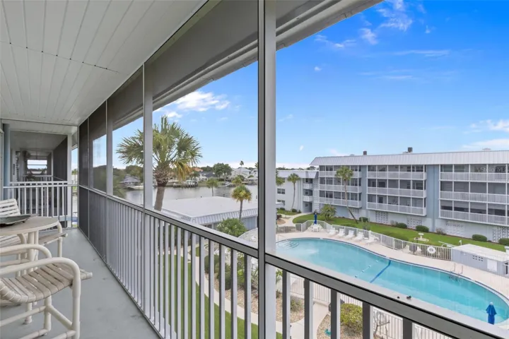 newly re-done balcony with views of the intercostal