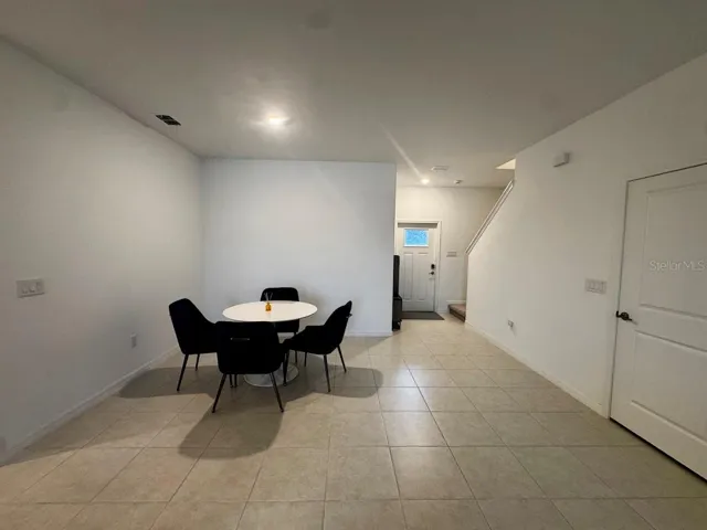 Dining room/family room combo