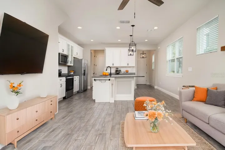 Virtually Staged living room