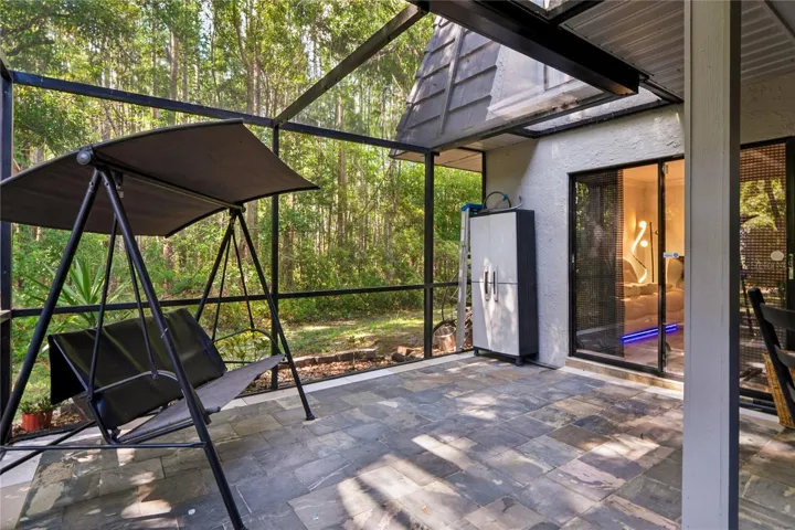 Large Front Screened and partially covered patio