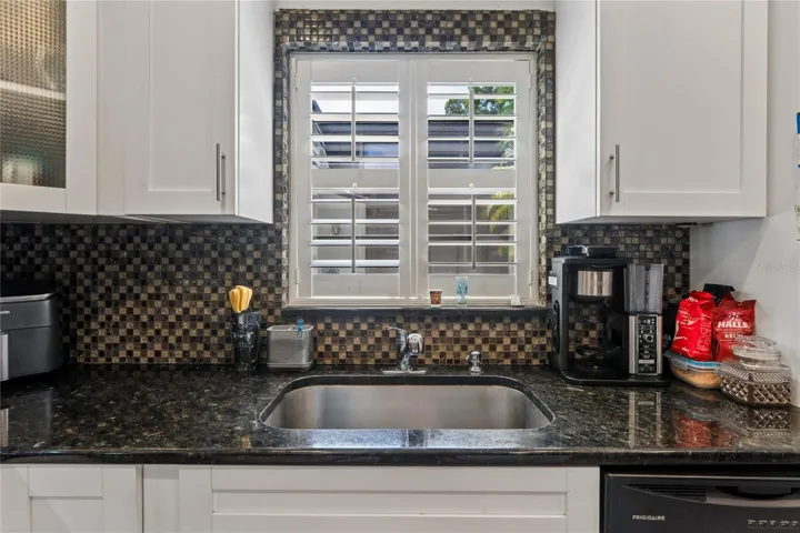 Updated Kitchen plantation shutters