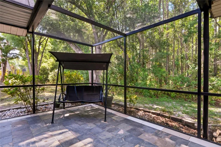Large Front Screened and partially covered patio