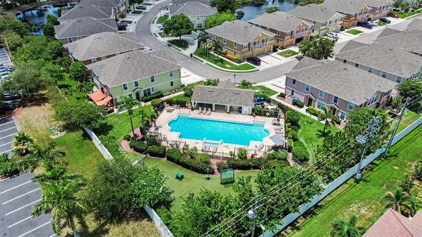 Pool and dog park view