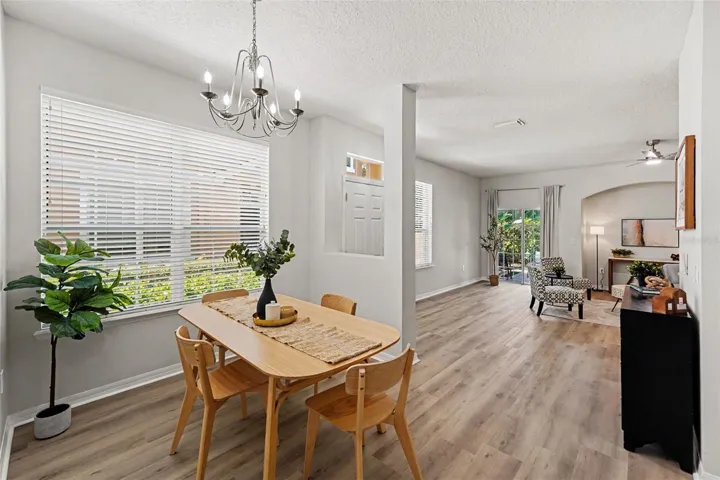 Dining room view with plenty of space