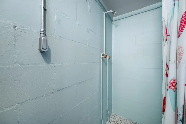2nd Bath is in the Garage - Shower is awesome - perfect for showering when you come home from the Beach!
