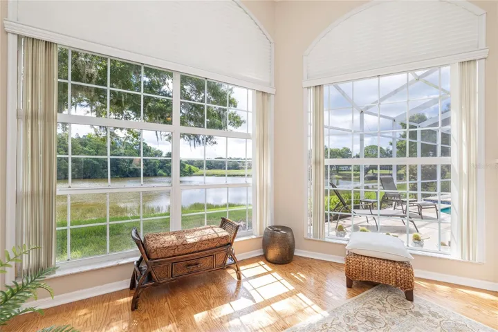 Pond view and the Ardea Country Club North golf course