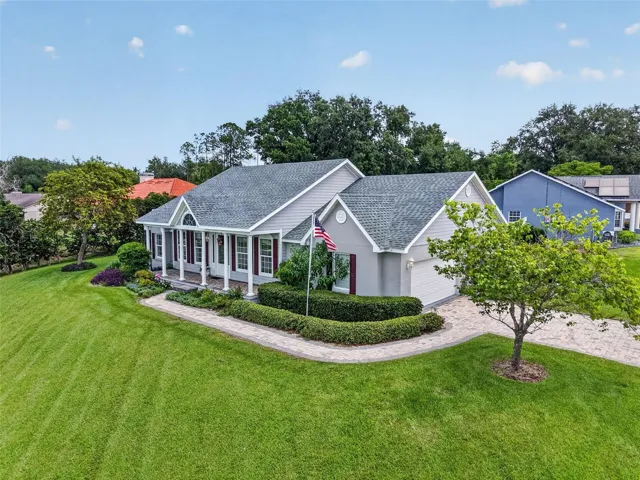 Lush landscaping.