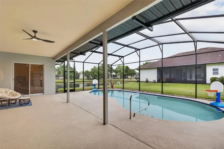 The pool cage was rescreened w/ the frame & deck freshly painted, & a new robotic pool cleaner, new pool filter head, & variable speed pool pump mean the hard work is already done for you.