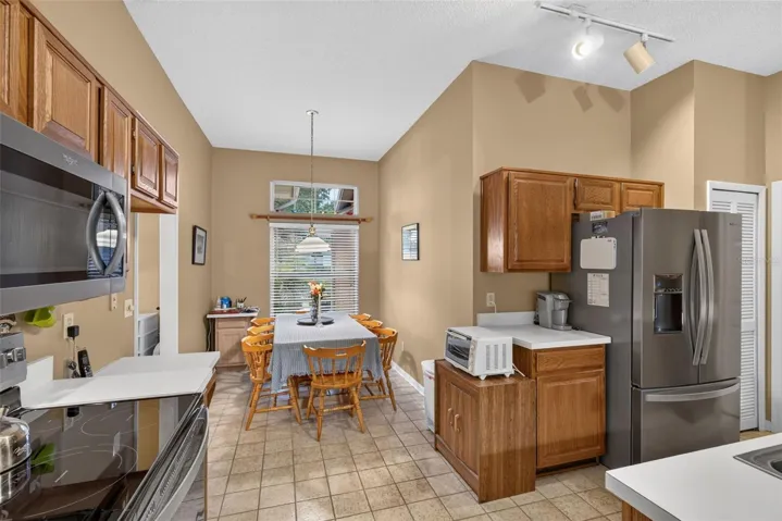 Updated kitchen appliances.