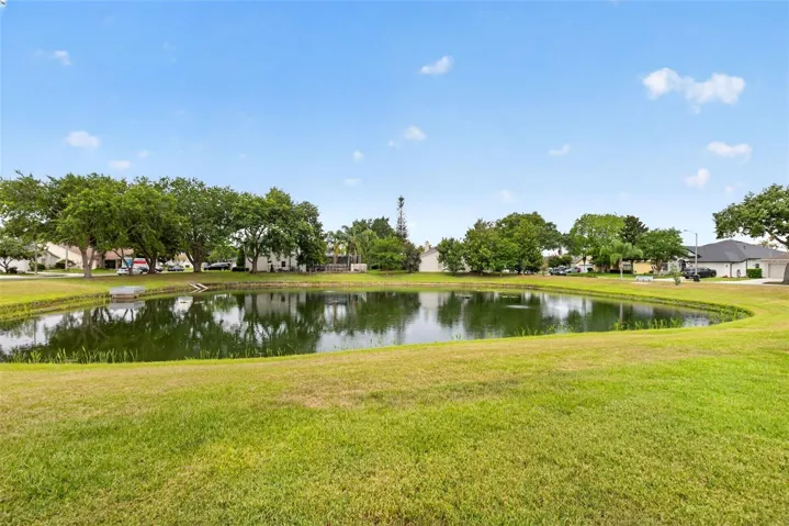 Tranquil pond views right from your backyard.