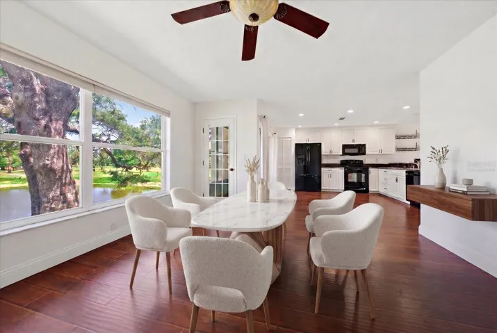 Dining Room with tranquil views (Virtually Staged)