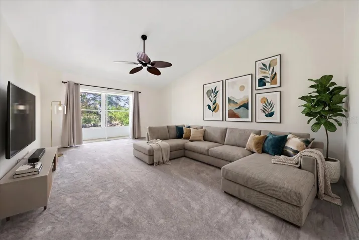 Spacious upstairs bonus room (virtually staged)