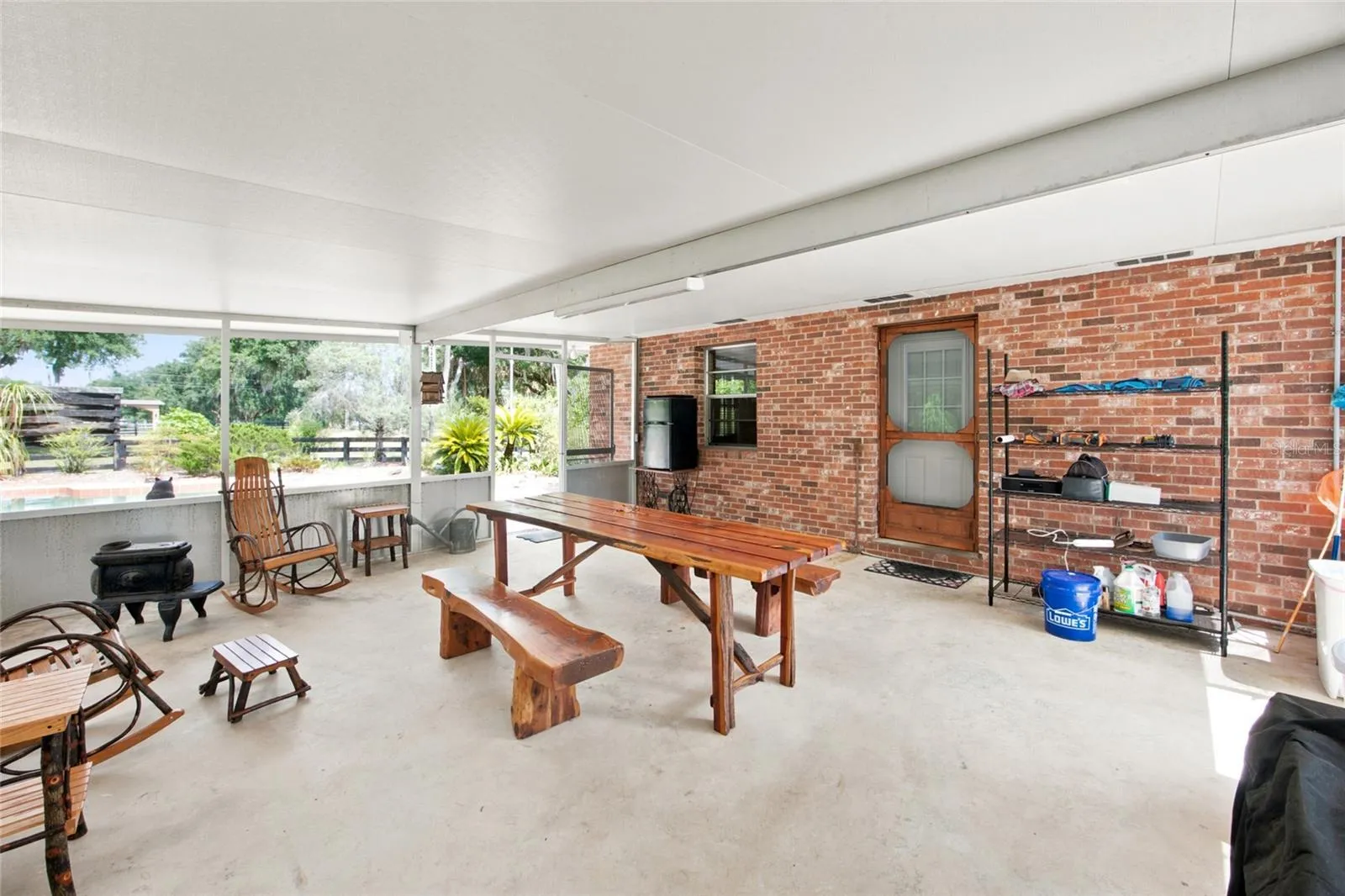 Screened porch