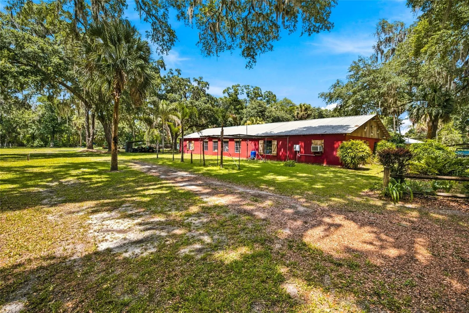 Barn Side View and RV hookup