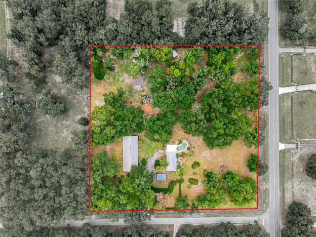 Aerial View of Property Boundaries