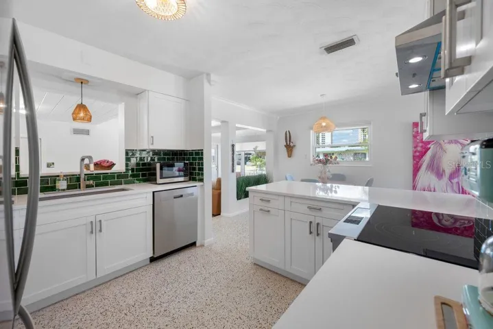 This Kitchen is a Dream - Beautiful Single Basin Sink and Pass Through to the Family Room