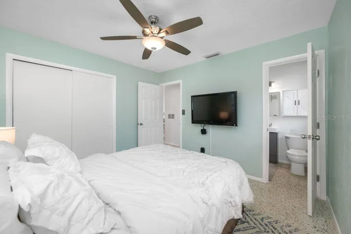 Primary Bedroom is to the Right of the Hallway - En-Suite Bath