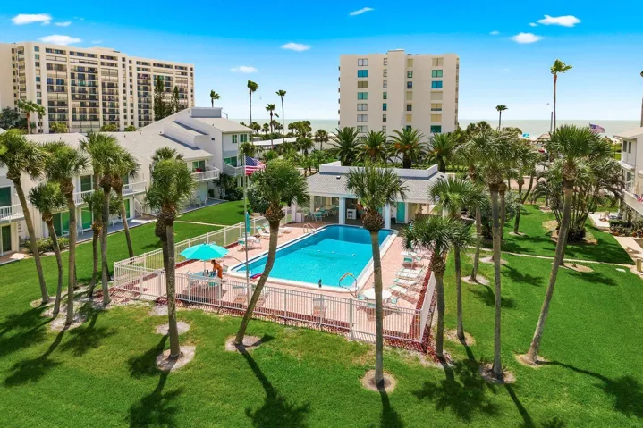 Community pool and bathrooms