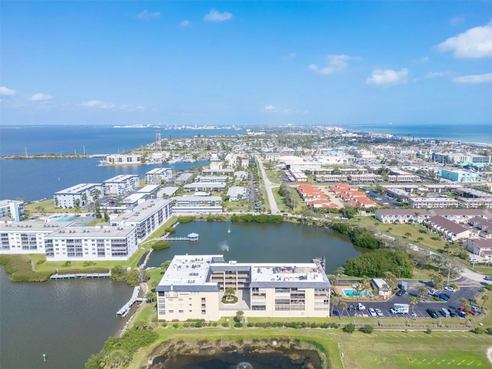 Aerial Looking North to Port Canaveral