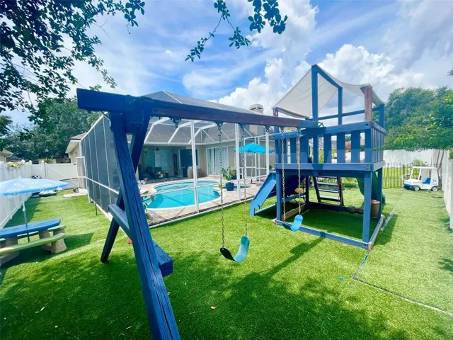 Back yard swing set