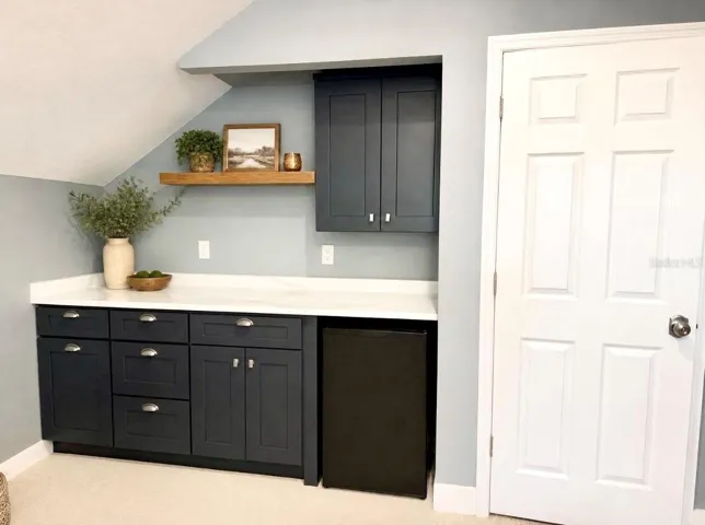 up stairs cabinet area