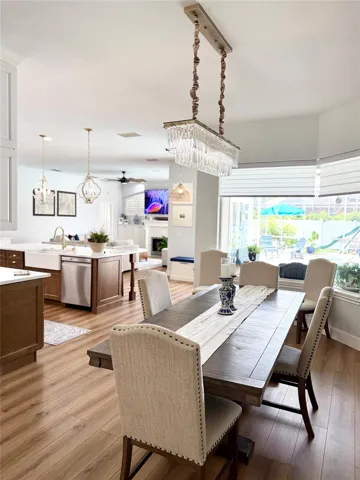 Dinning room open to kitchen