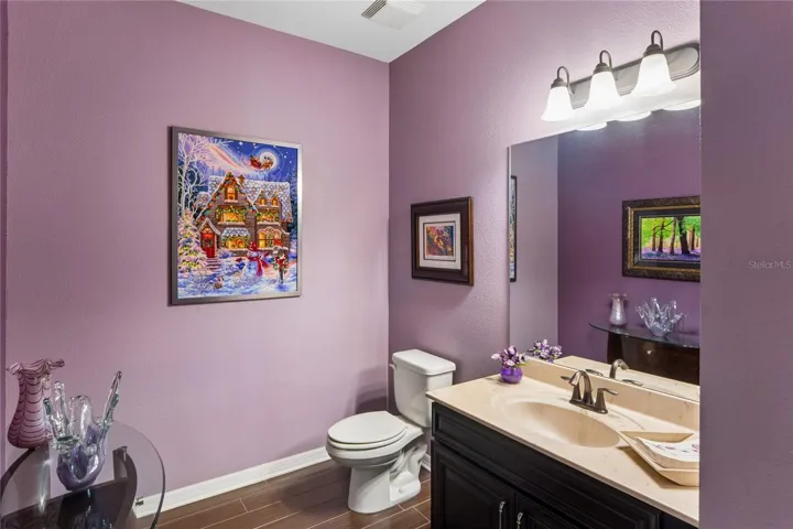Half Bath with Plenty of Space for Additional Furniture