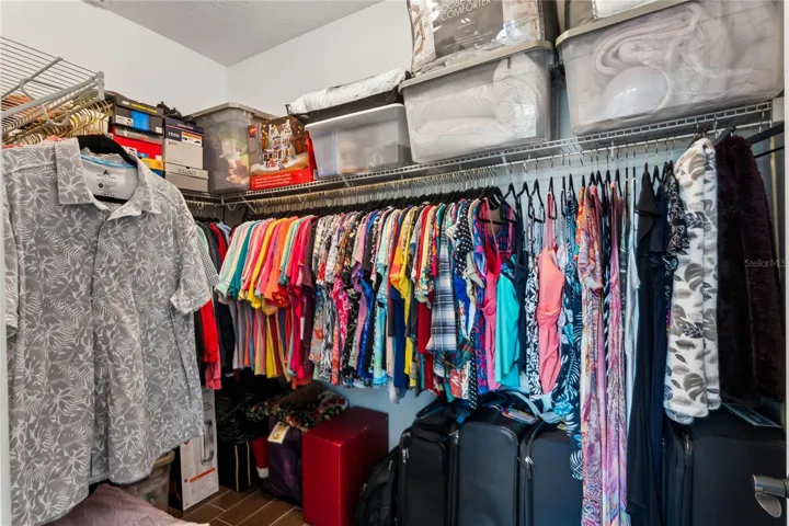 Walk-in Closet off the Primary Bedroom