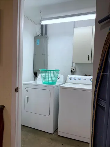 Laundry room, updated electrical panel.