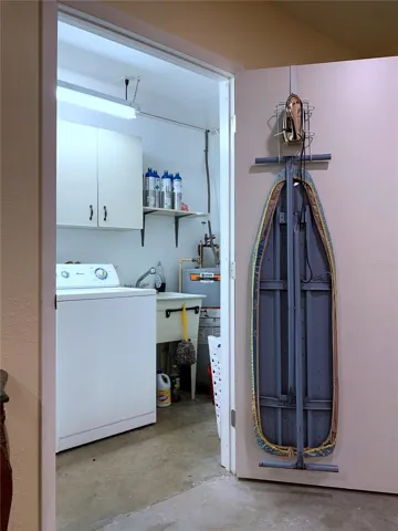 Laundry room, water heater, utility sink