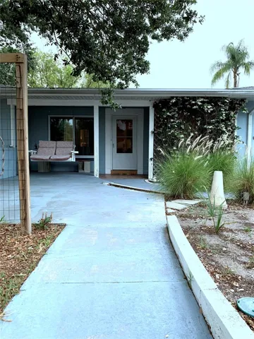 Walkway leading to front door...