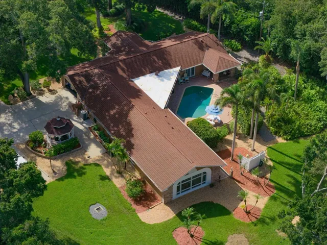 Aerial view of home