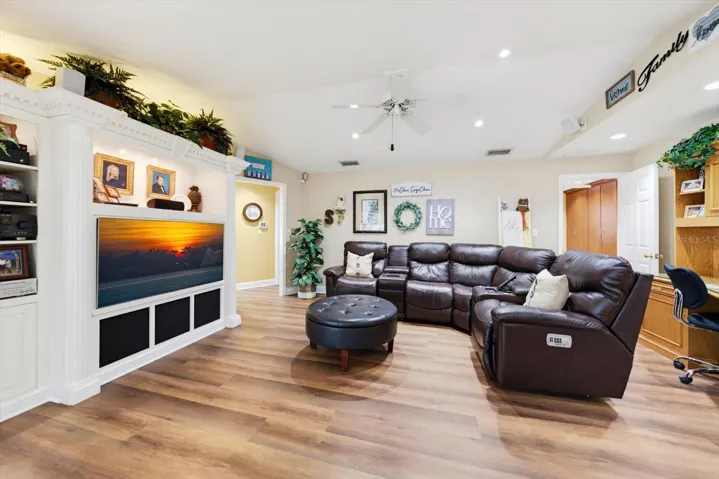 Family room off of the kitchen