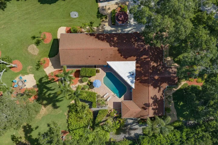 Aerial view of home