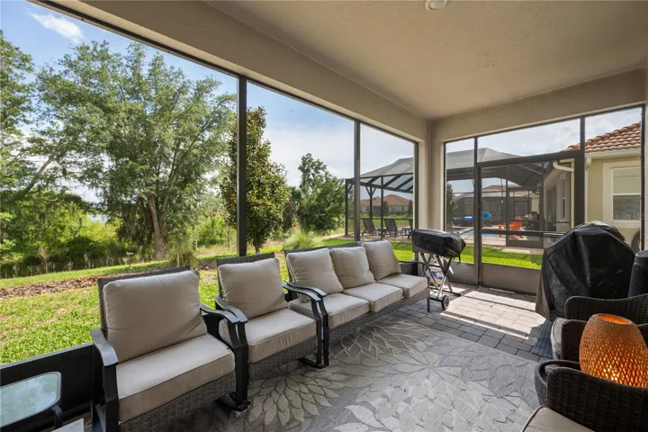 Back patio screened in
