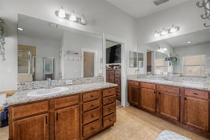 Primary Bathroom with double Vanities