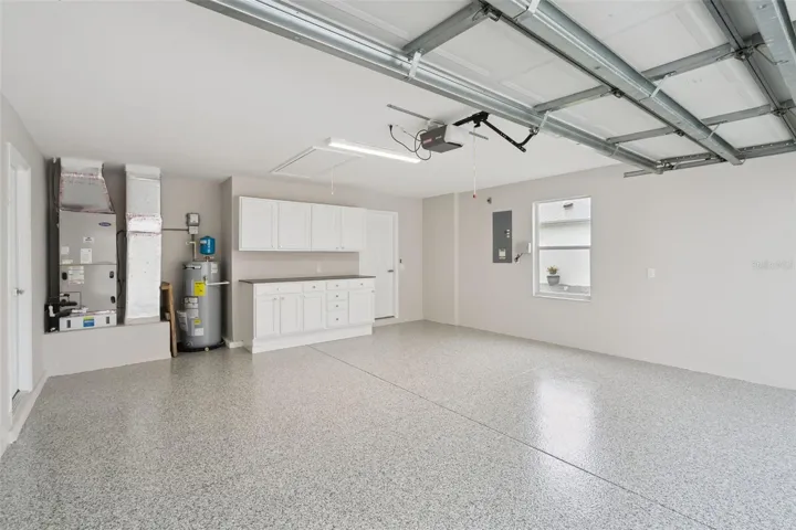 Two Car Garage with Polyaspartic Flooring
