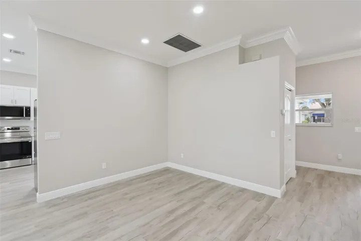 Flexible space for a dining area, office, or sitting nook