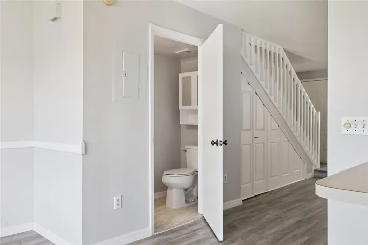 Half bath / under-stair storage