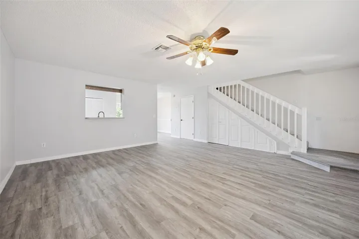 Kitchen pass-through, Half bath / under-stair storage