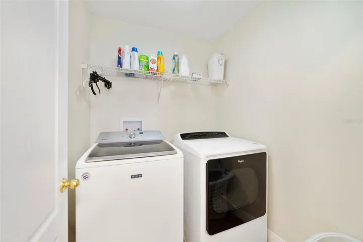 Second floor laundry room.