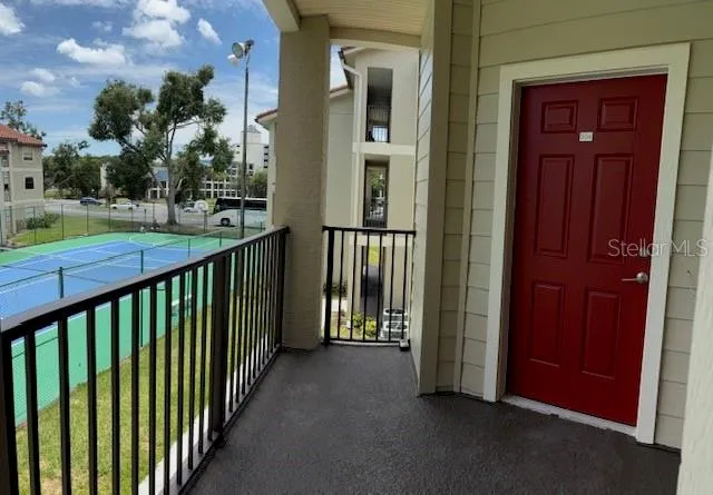 second floor balcony