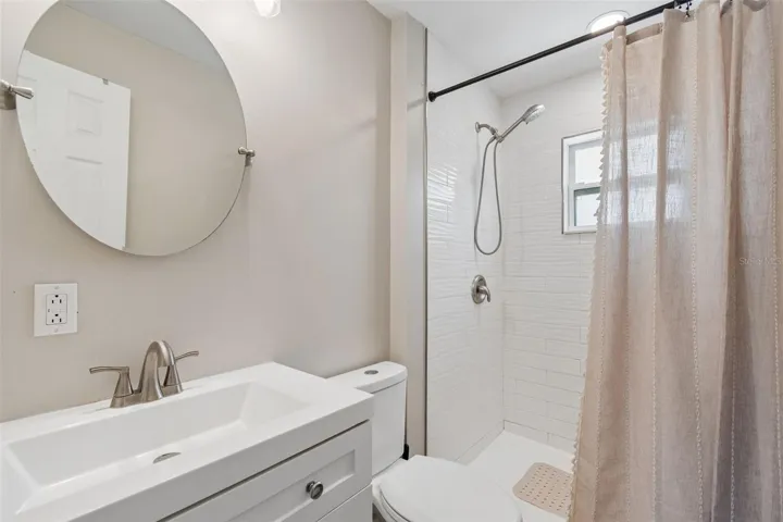 The master en-suite was upgraded in 2021 with art deco tiles and new finishes.